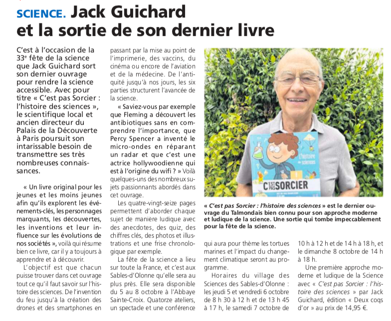 dans Vendée journal du 5 octobre 2023